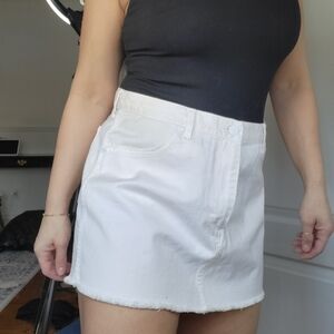 WRANGLER RETRO White Denim Skirt